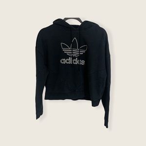 Adidas originals cropped trefoil hoodie